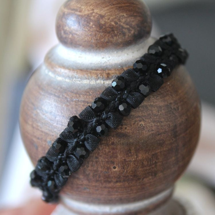 Handmade Beaded Lace Trims Neckline Fabric BT0099-Lace Fabric Shop