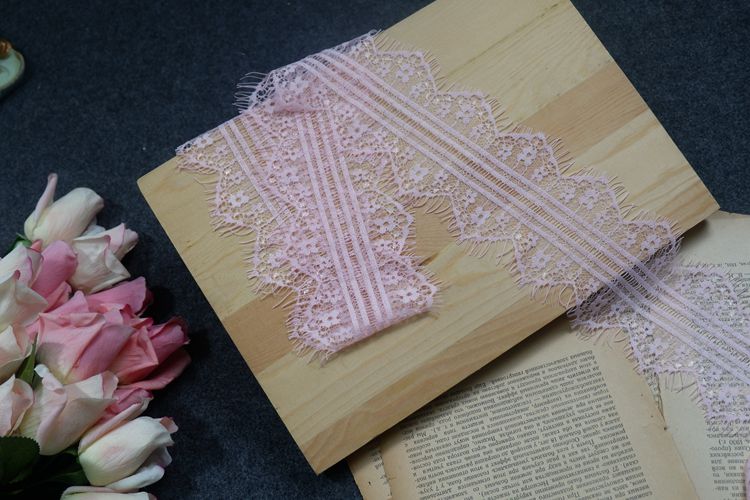 Eyelash Color Lace Trim Width 10 cm CL0008-Lace Fabric Shop