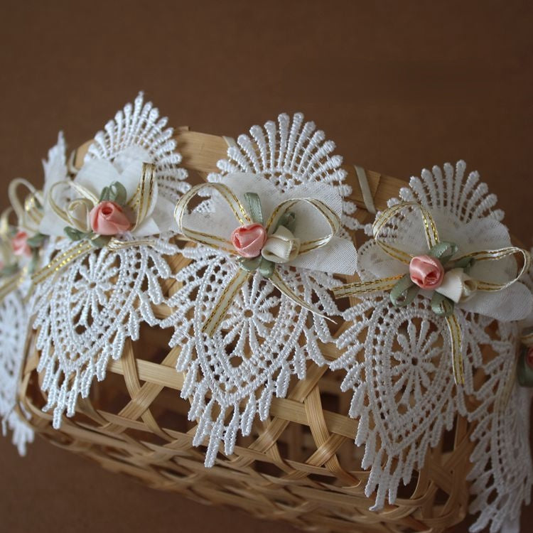 3D Beaded Lace Flower Trim Dress Material BT0089-Lace Fabric Shop