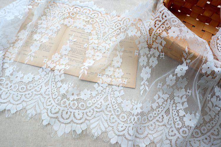 Chantilly Color Lace Width 33-35 cm CL0017-Lace Fabric Shop