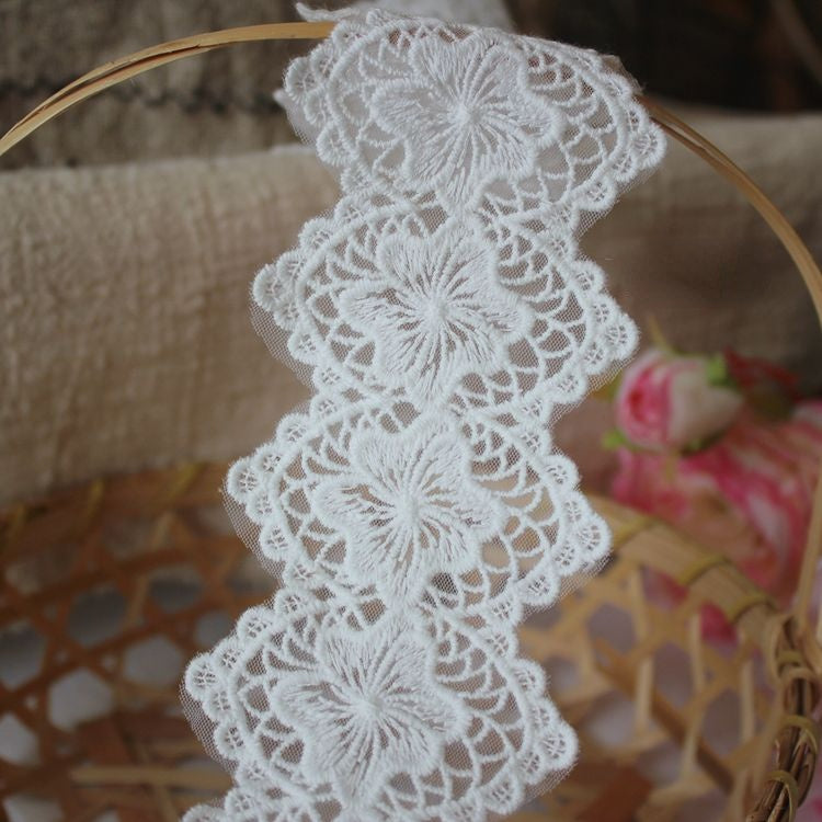 Embroidery Flower Lace Trim Width 6 cm LT0372-Lace Fabric Shop