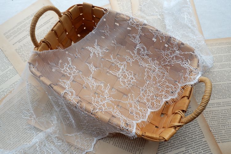 Light Lace Trim Fabric Width 23 cm LT0209-Lace Fabric Shop