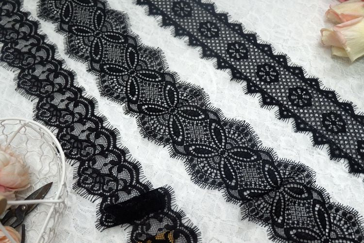 Chantilly Lace Trimmings Width 6-9 cm LT0309-Lace Fabric Shop