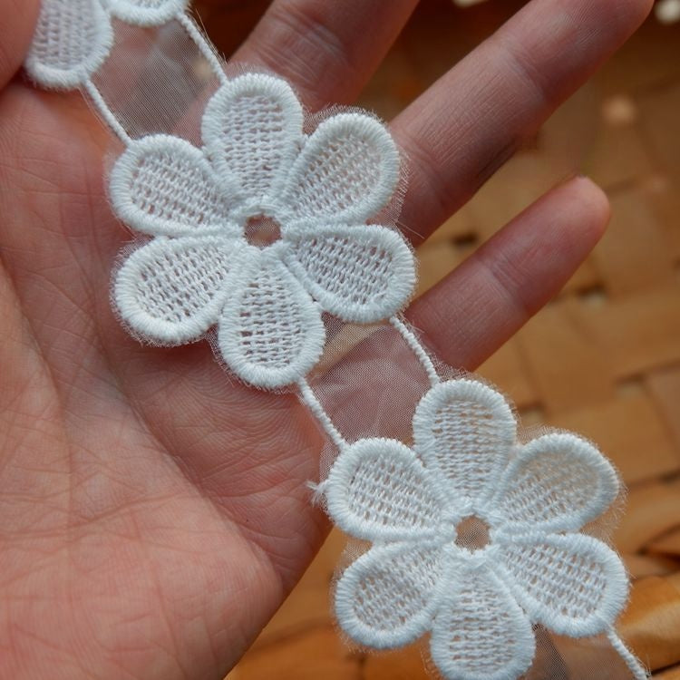 Embroidery Dress Floral Lace Trims LT0223-Lace Fabric Shop