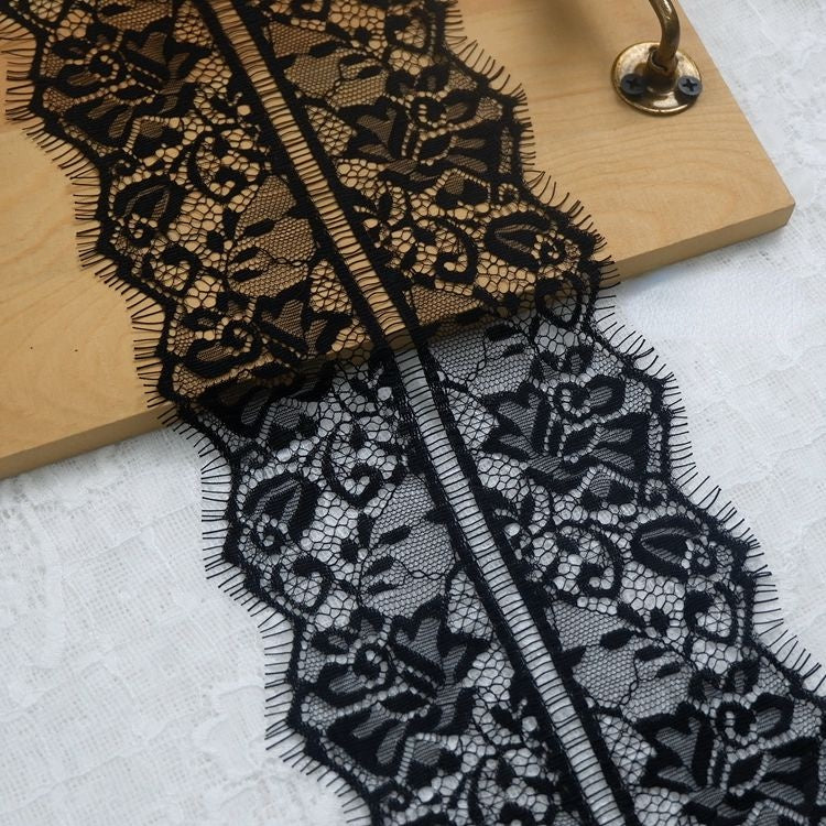 Chantilly Lace Trim Width 7-14 cm LT0095-Lace Fabric Shop