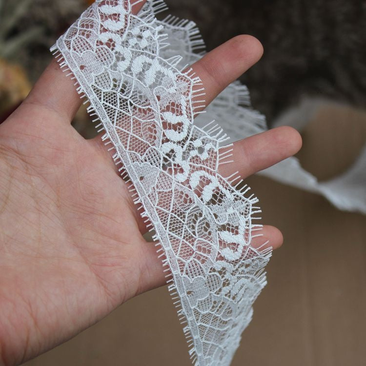 Letters Chantilly Lace Trim Width 3-8 cm LT0322-Lace Fabric Shop