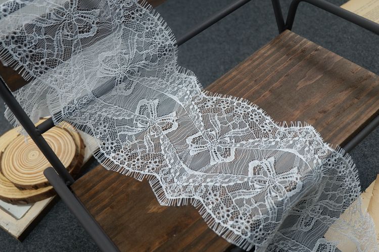 Chantilly Lace Trim Width 15 cm LT0035-Lace Fabric Shop
