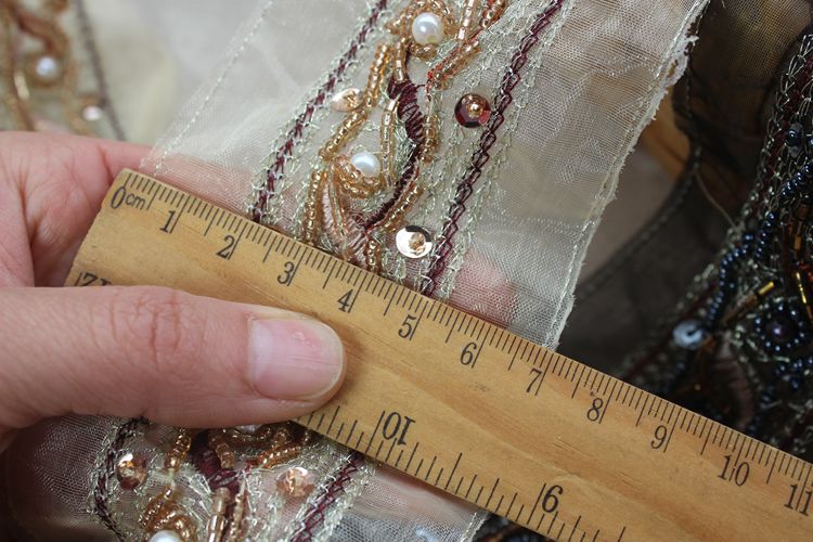 Tulle Beaded Lace Trimming Fabrics BT0060-Lace Fabric Shop