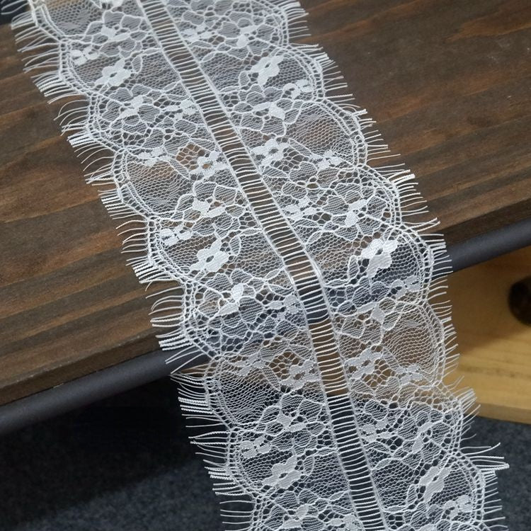 Chantilly Lace Trim Width 4-14 cm LT0060-Lace Fabric Shop