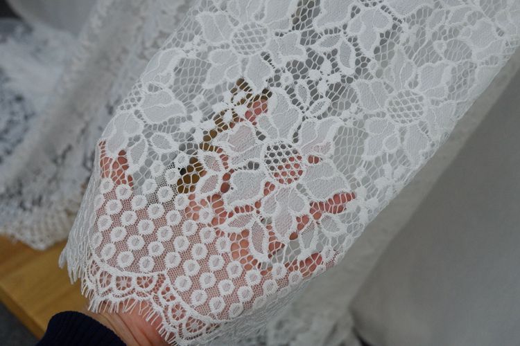 Floral Guipure Lace Width 100 cm GL0073-Lace Fabric Shop