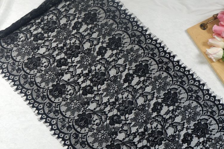 Wedding White Chantilly Lace Width 50 cm CHL0119-Lace Fabric Shop