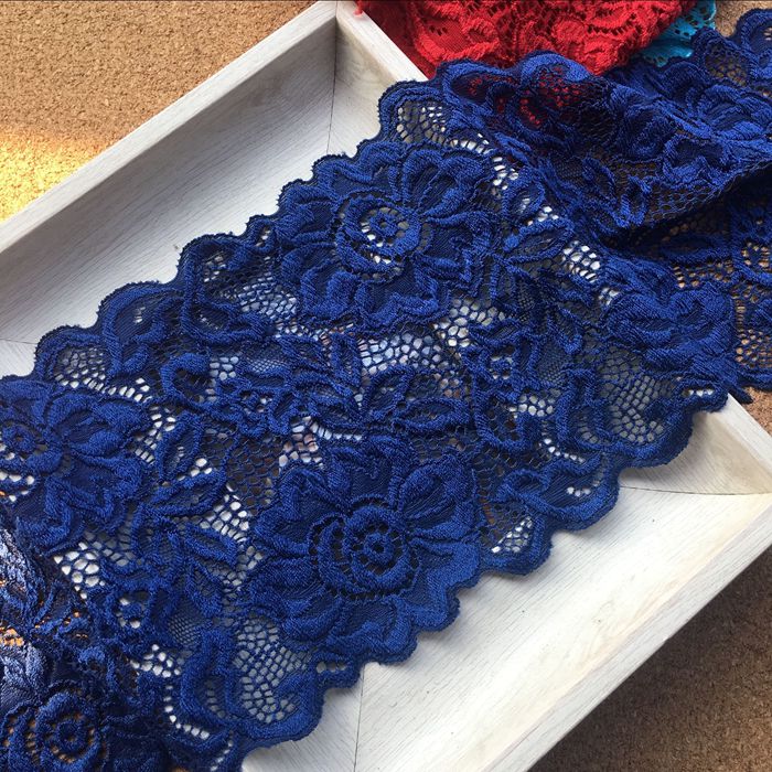 Stretch Color Lace Trim Width 14 cm CL0009-Lace Fabric Shop