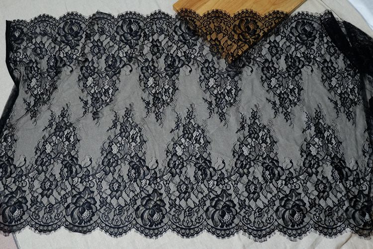 Chantilly Lace Width 70-150 cm CHL0010-Lace Fabric Shop