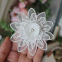 1#White 8.2cm 1 Flower