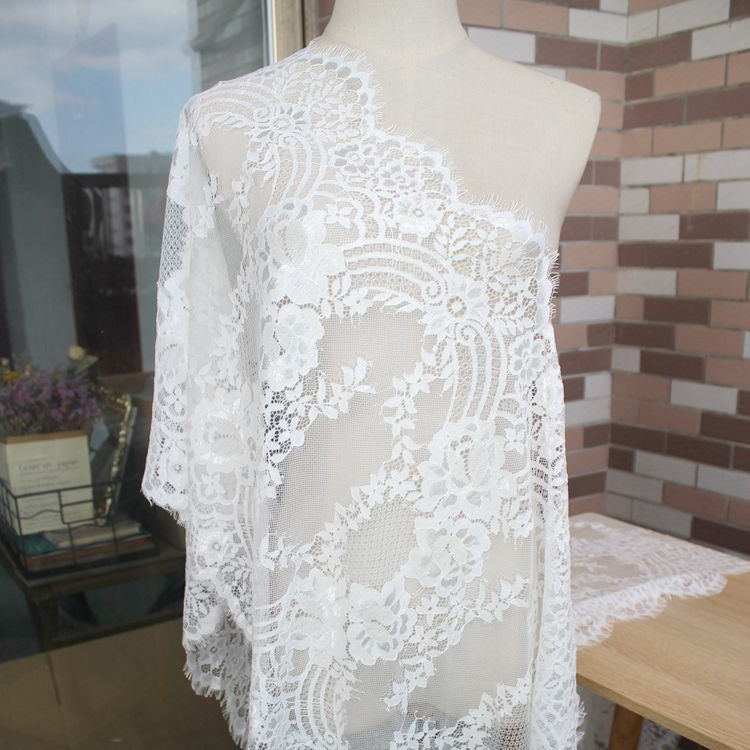 Chantilly Lace Cuff Textile Width 50 cm CHL0124-Lace Fabric Shop