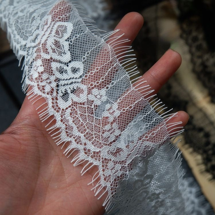 Eyelash Lace Trim Width 7 cm LT0061-Lace Fabric Shop
