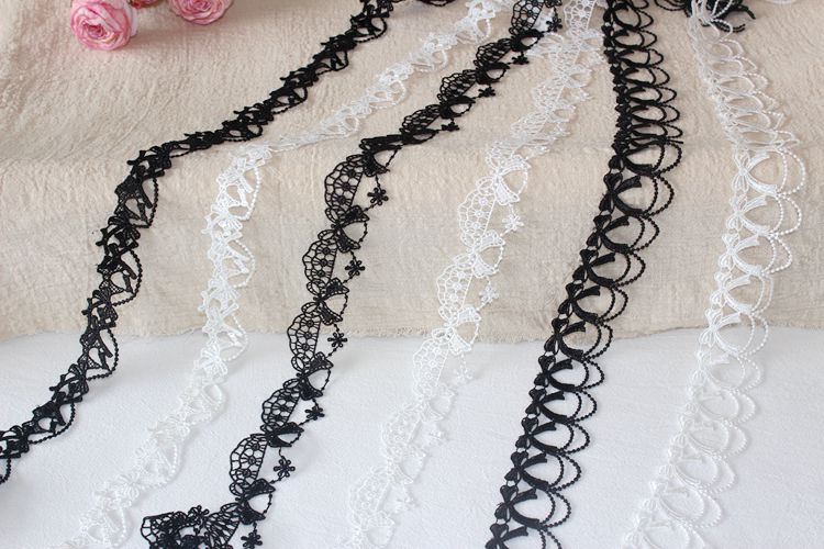 Bow Tie Hollow Lace Trim Width 2-4 cm LT0363-Lace Fabric Shop