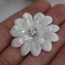 J#White 3.5cm 1 Flower