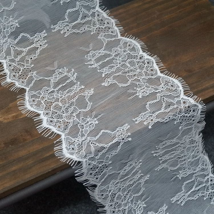 Chantilly Lace Trim Width 10-16 cm LT0082-Lace Fabric Shop