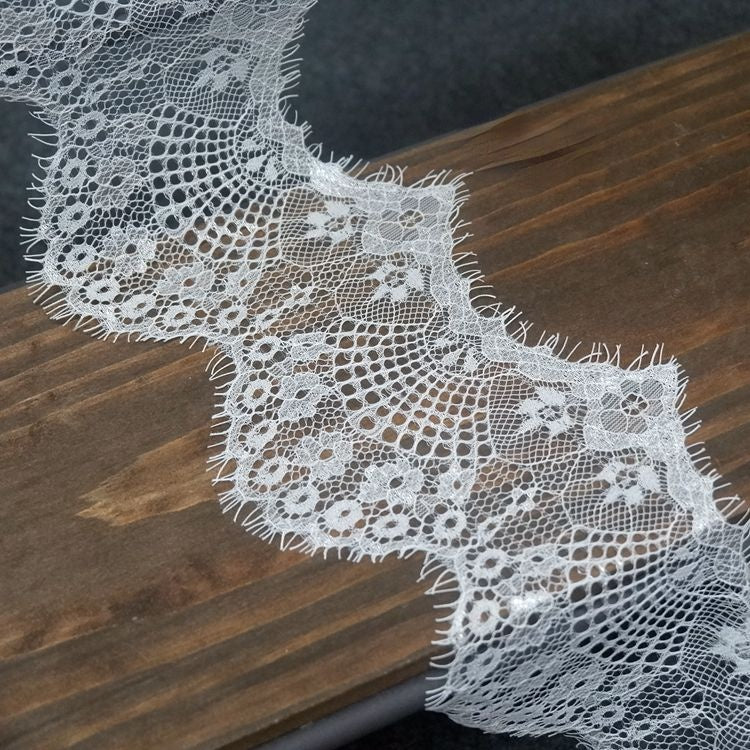 Chantilly Lace Trim Width 10-20 cm LT0055-Lace Fabric Shop