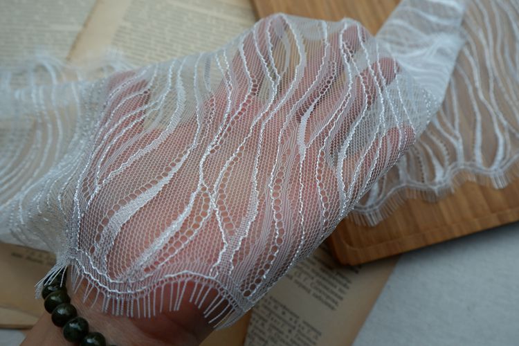 French Lace Trim Fabric Width 19 cm LT0210-Lace Fabric Shop