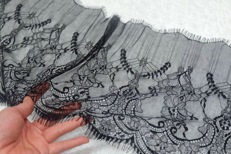 Chantilly Lace Trims 26-27 cm LT0100-Lace Fabric Shop