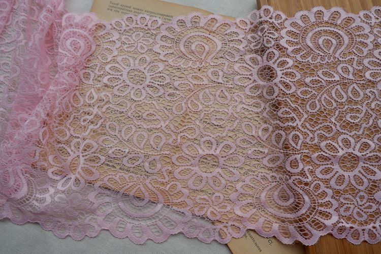 Stretch Color Lace Trim Width 21 cm CL0023-Lace Fabric Shop