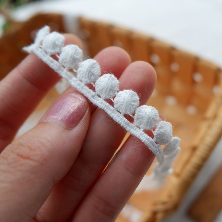 White Lace Trim Fabric Width 1-6 cm LT0161-Lace Fabric Shop