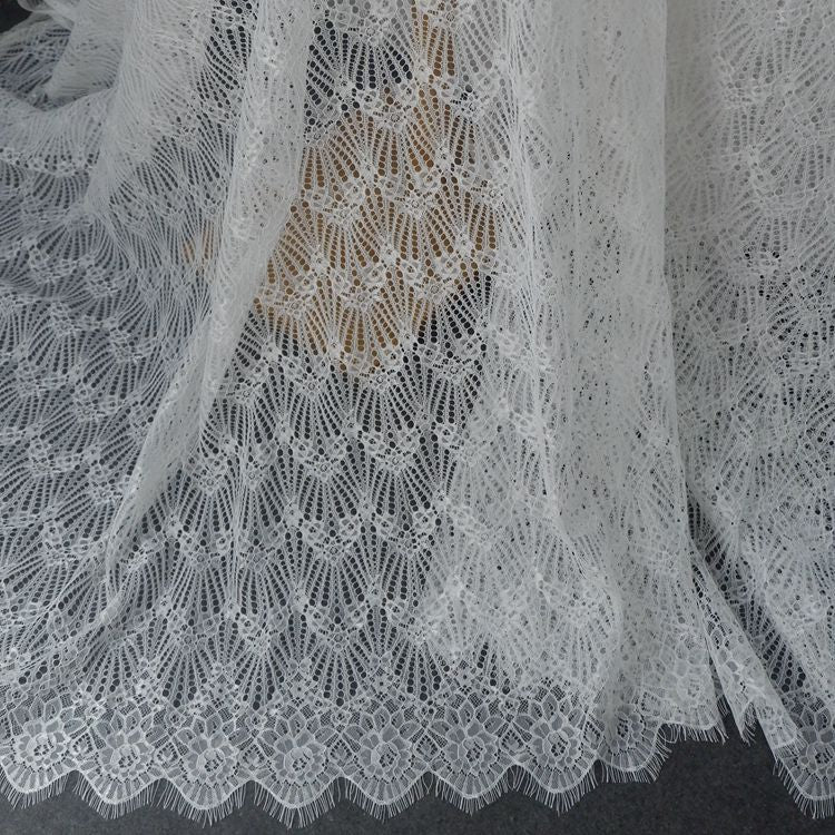 French Bridal Guipure Lace Width 150 cm GL0074-Lace Fabric Shop