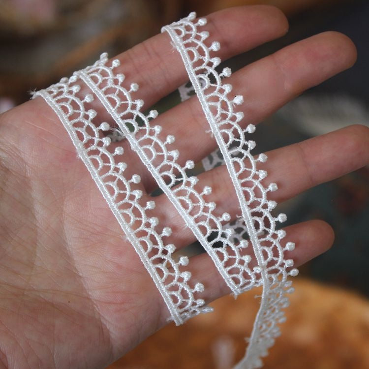 Hollow Neckline Lace Trim Width 1 cm LT0356-Lace Fabric Shop