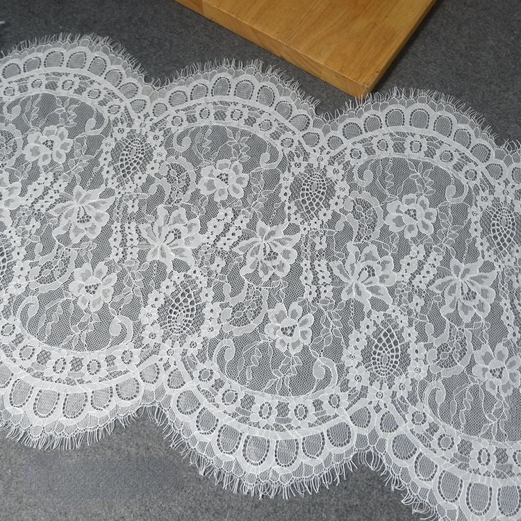 Chantilly Lace Trim Width 37-45cm LT0018-Lace Fabric Shop