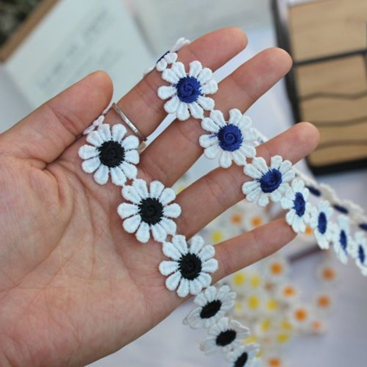Color Floral Lace Trim Width 2.5 cm CL0028-Lace Fabric Shop