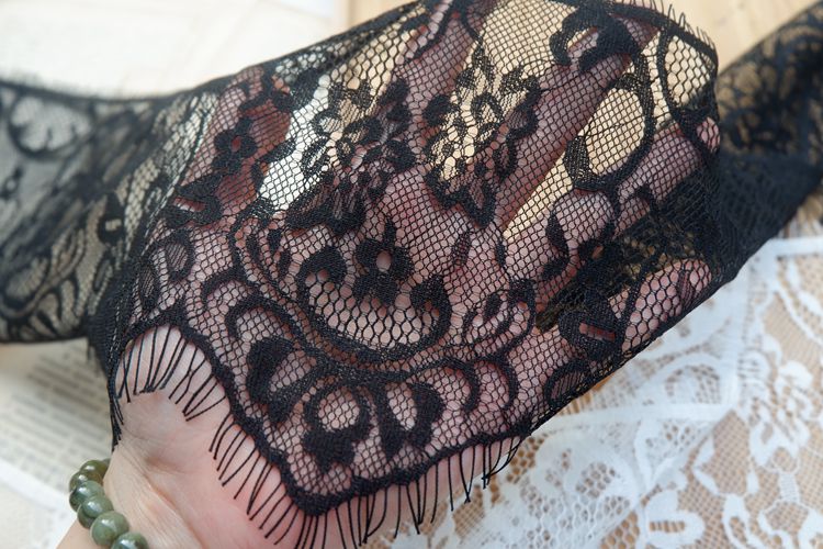 Eyelash Lace Trims Width 13-17 cm LT0216-Lace Fabric Shop