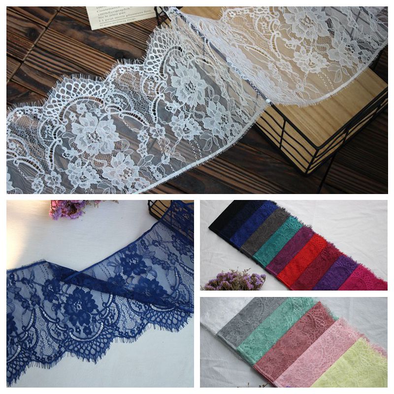Color Lace Trim Fabrics Width 25 cm CL0050-Lace Fabric Shop