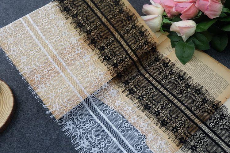 Chantilly Lace Trim Width 7-15 cm LT0041-Lace Fabric Shop