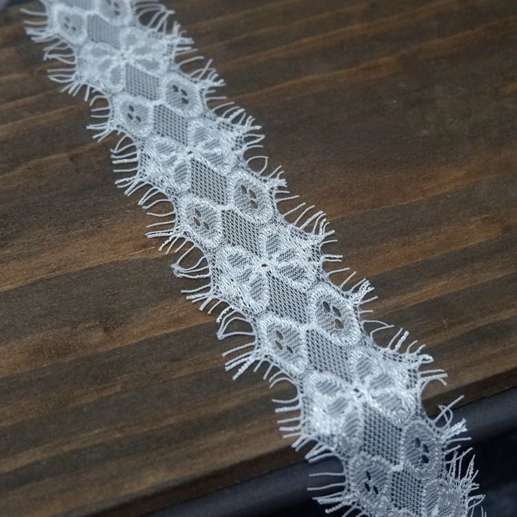 Eyelash Lace Trim Width 4-8 cm LT0009-Lace Fabric Shop