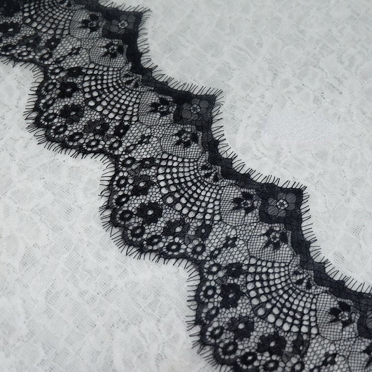 Chantilly Lace Trim Width 10-20 cm LT0055-Lace Fabric Shop