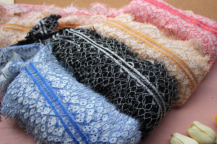 Double Color Lace Trim Width 10 cm CL0041-Lace Fabric Shop