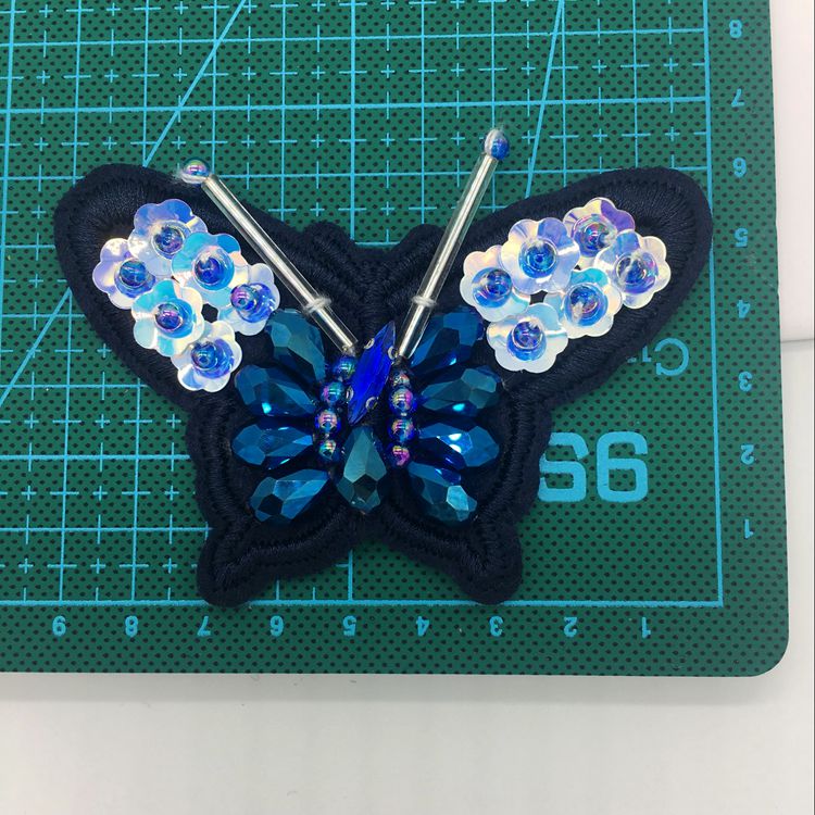 Embroidery Butterfly Decorate Accessory EA0007-Lace Fabric Shop