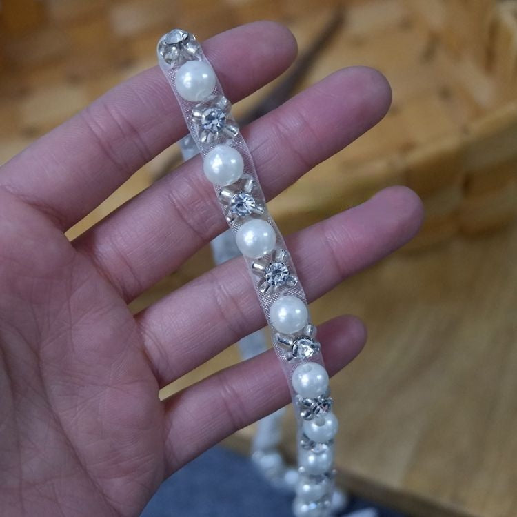 Beaded Lace Trimming Fabrics BT0049-Lace Fabric Shop