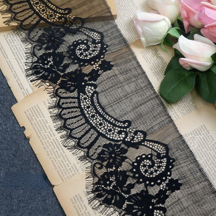 DIY Veil Lace Trim Fabric Width 16 cm LT0293-Lace Fabric Shop