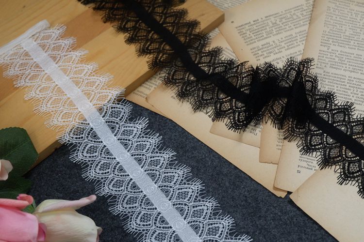 Lace Trim Hair Decoration Width 6-8 cm LT0283-Lace Fabric Shop