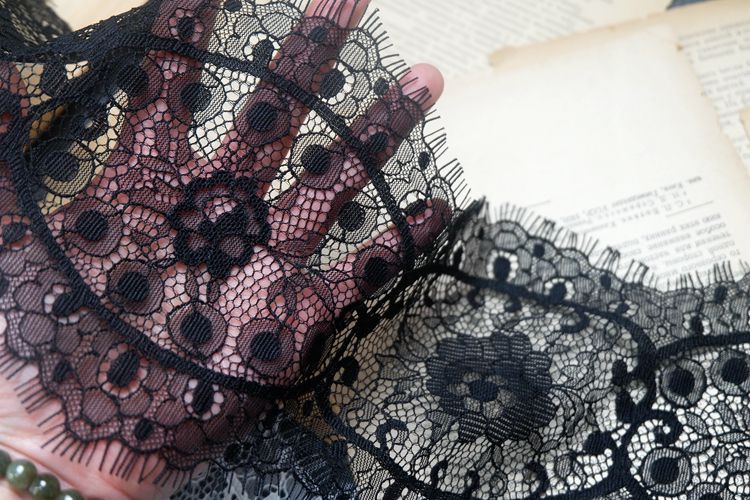 Chantilly Lace Trims Width 15 cm LT0124-Lace Fabric Shop