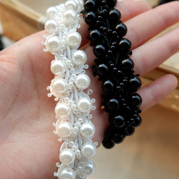 Beads Lace Trim Wedding Decoration BT0061-Lace Fabric Shop