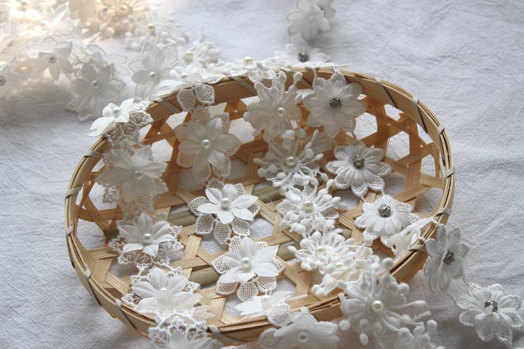 Beaded Floral Lace Trims Dress Material BT0086-Lace Fabric Shop