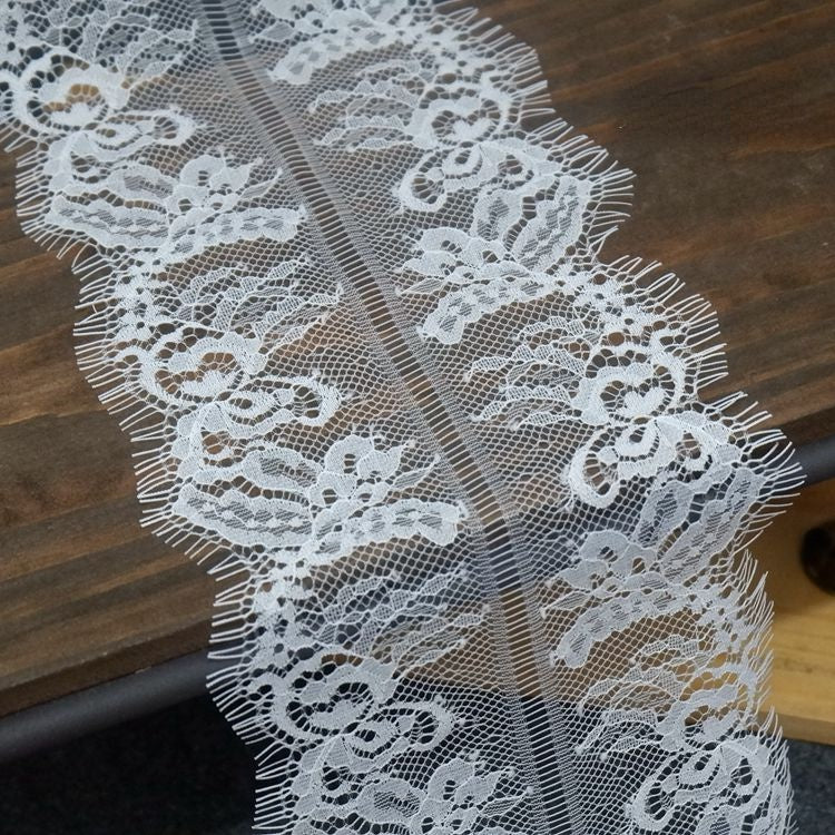 Chantilly Lace Trim Width 4-14 cm LT0060-Lace Fabric Shop