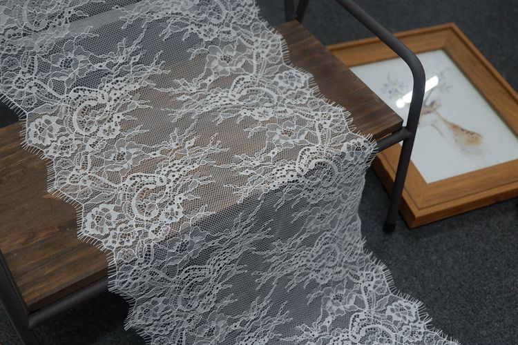 Chantilly Lace Trim Width 13-25 cm LT0112-Lace Fabric Shop