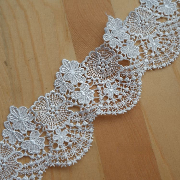 Floral Guipure Lace Trim Decoration LT0165-Lace Fabric Shop