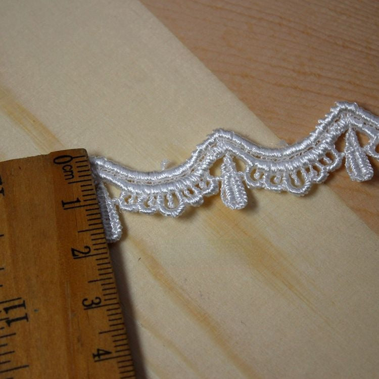 Narrow Polyester Lace Trim Fabrics LT0192-Lace Fabric Shop