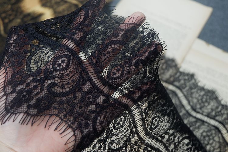 Lace Trim Top Vest Fabric Width 11-17 cm LT0277-Lace Fabric Shop